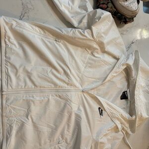 Nike White Mesh-Lined Jacket